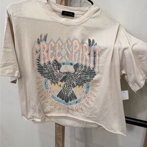 Zutter Cream Graphic Tee M NWT